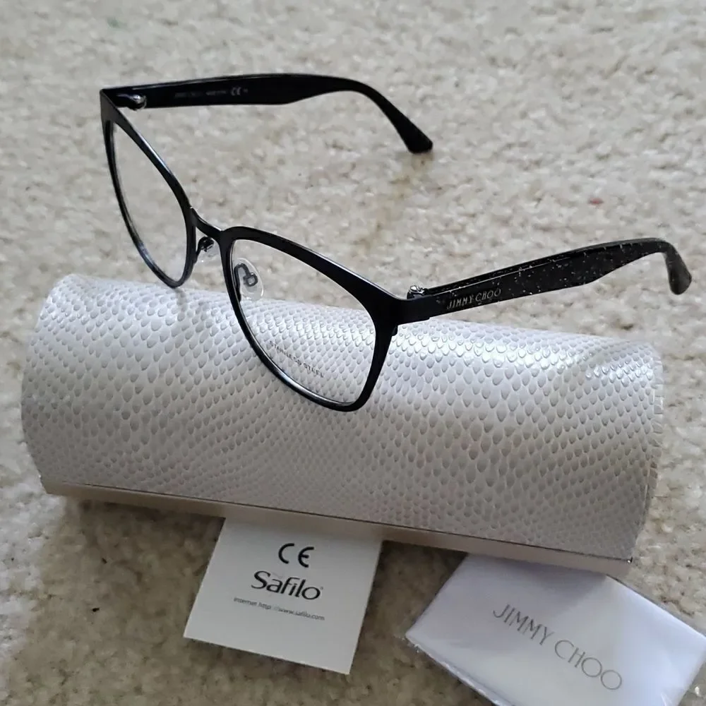 JIMMY CHOO Women's Square 53mm Optical Frame